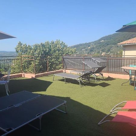 Ferienwohnung De 1 A 6 Avec Terrasse Solarium, Vue Panoramique Et Parking Gratuit Grasse Exterior foto