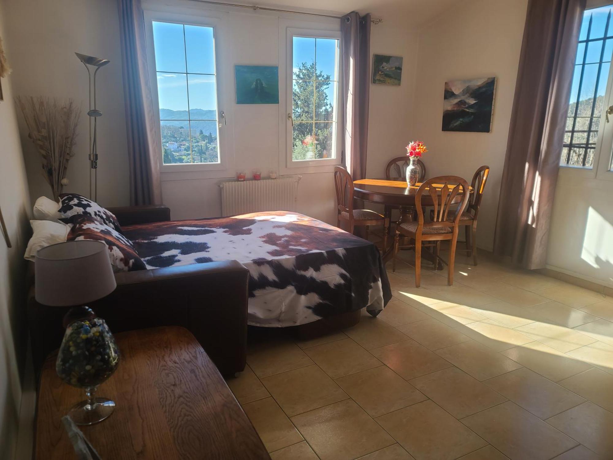Ferienwohnung De 1 A 6 Avec Terrasse Solarium, Vue Panoramique Et Parking Gratuit Grasse Exterior foto
